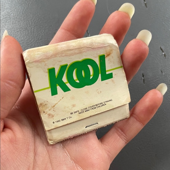 1992 vintage Kool Matchbook nostalgia, movie props, collectible - Picture 3 of 7